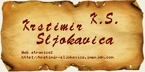 Krstimir Šljokavica vizit kartica